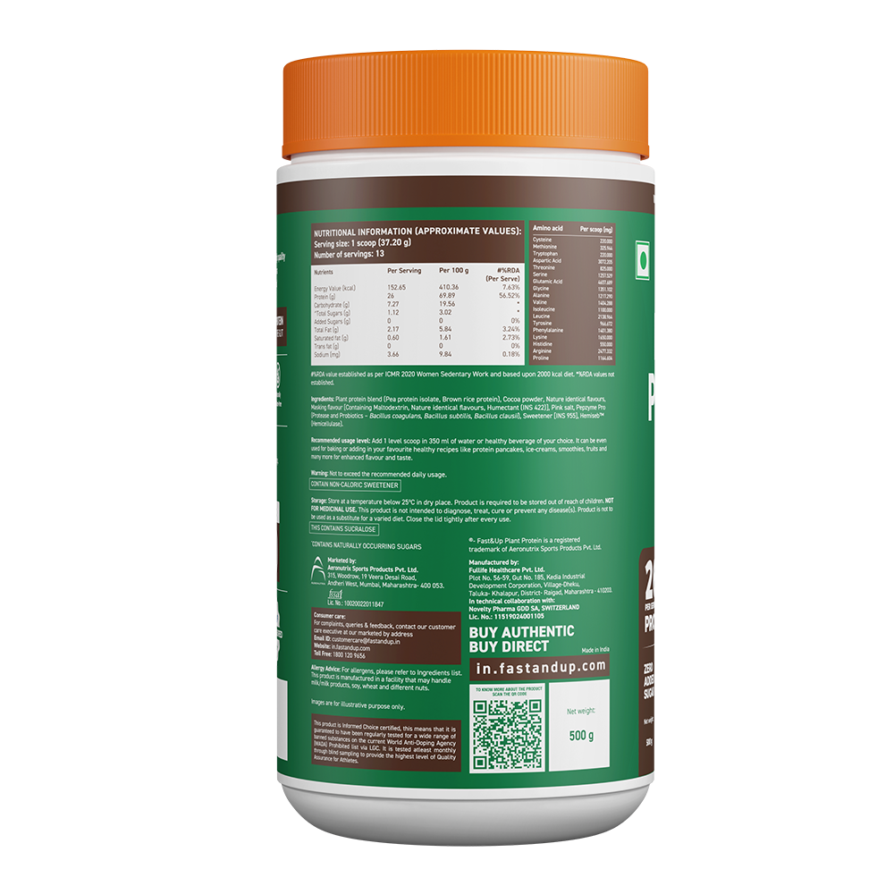 Plant Protein - Cappuccino - 1kg (Pack of 2)