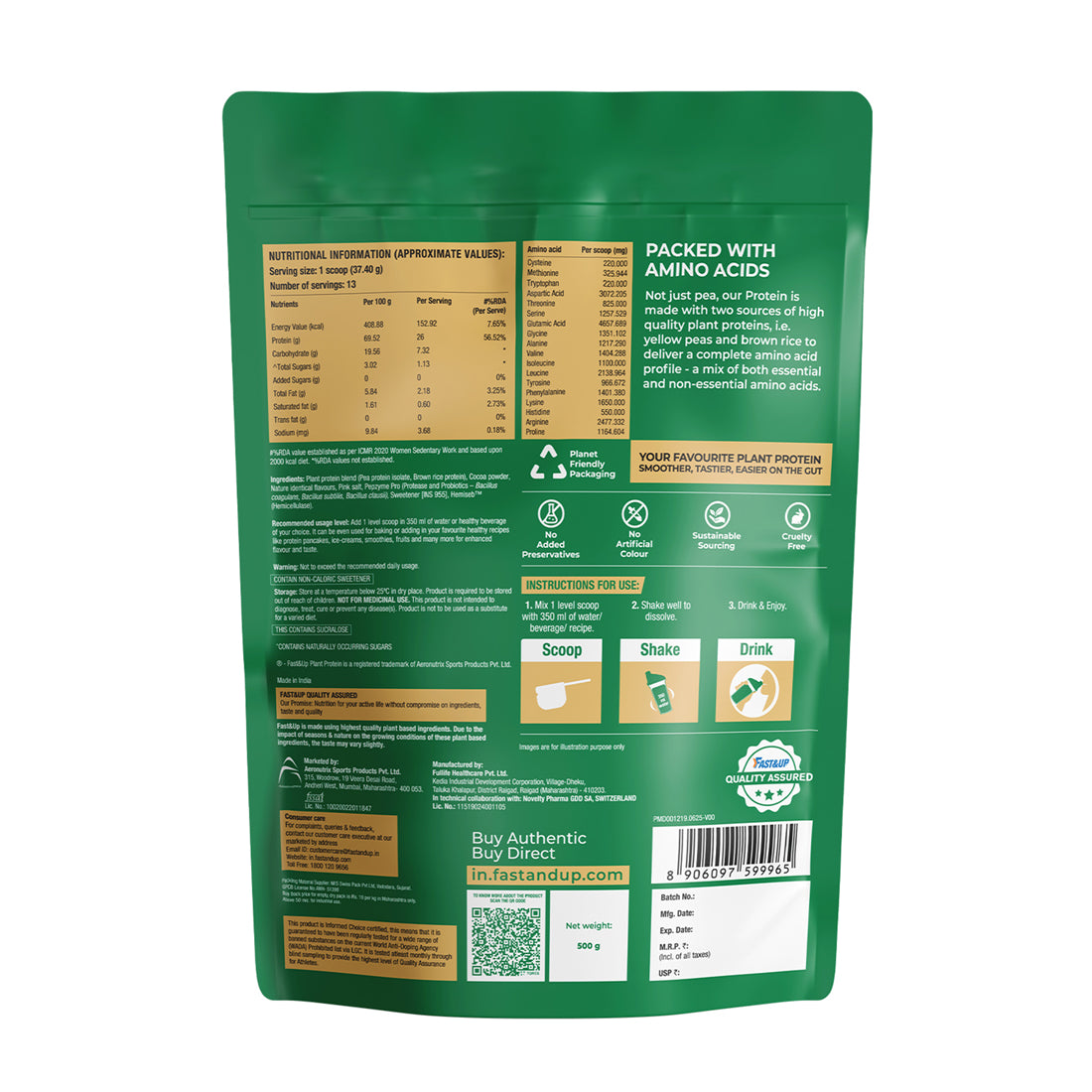 Plant Protein - Cookies & Cream - 500g