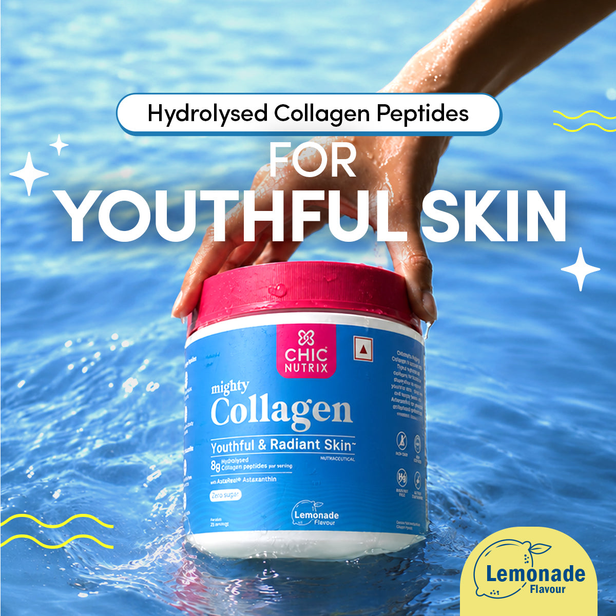 Marine Collagen Supplement for Youthful Skin - Lemonade