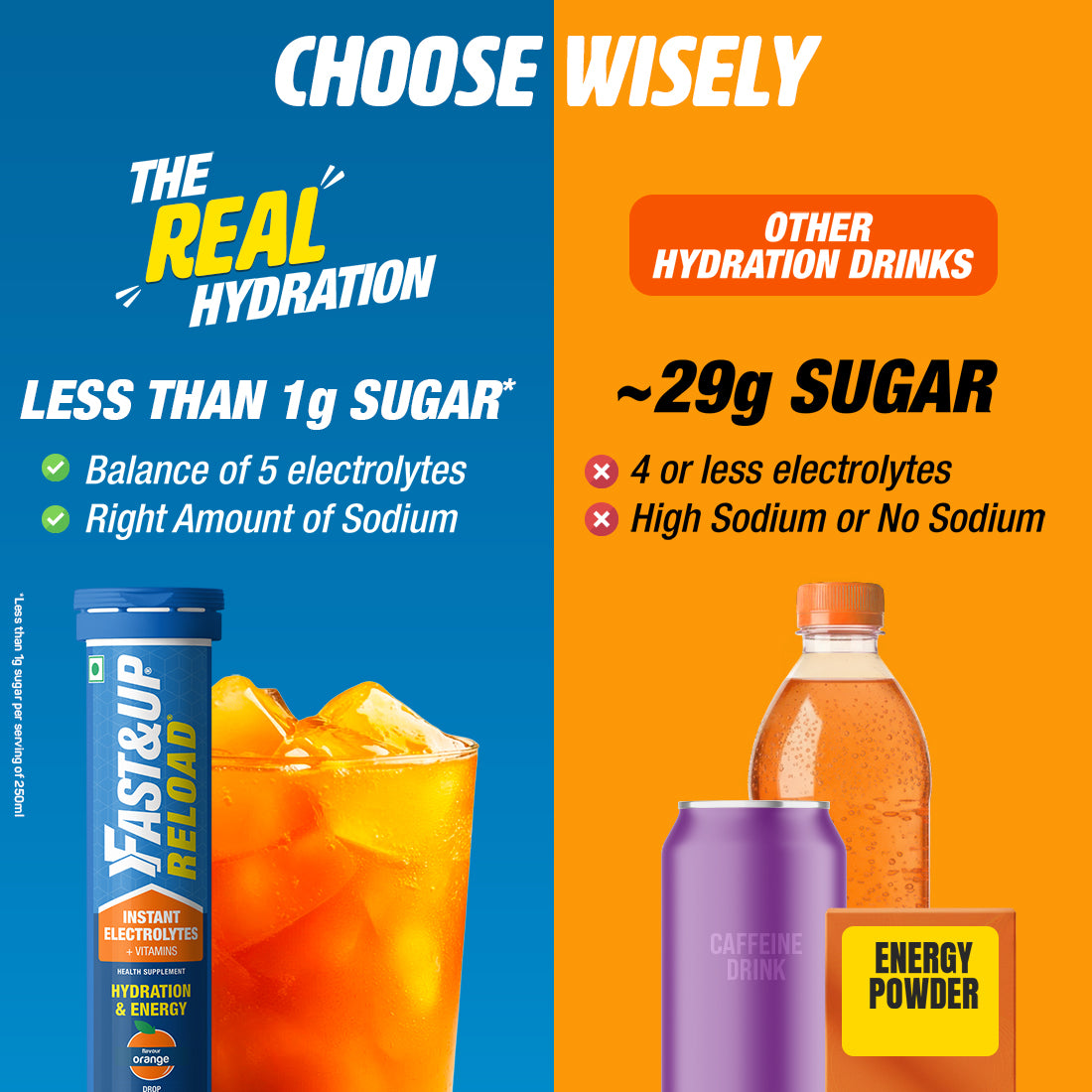 Reload - Low Sugar Instant Hydration Drink - Orange