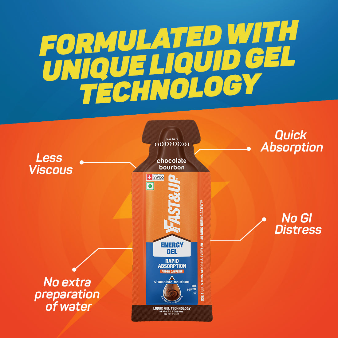 Fast&Up Energy Gel Caffeinated