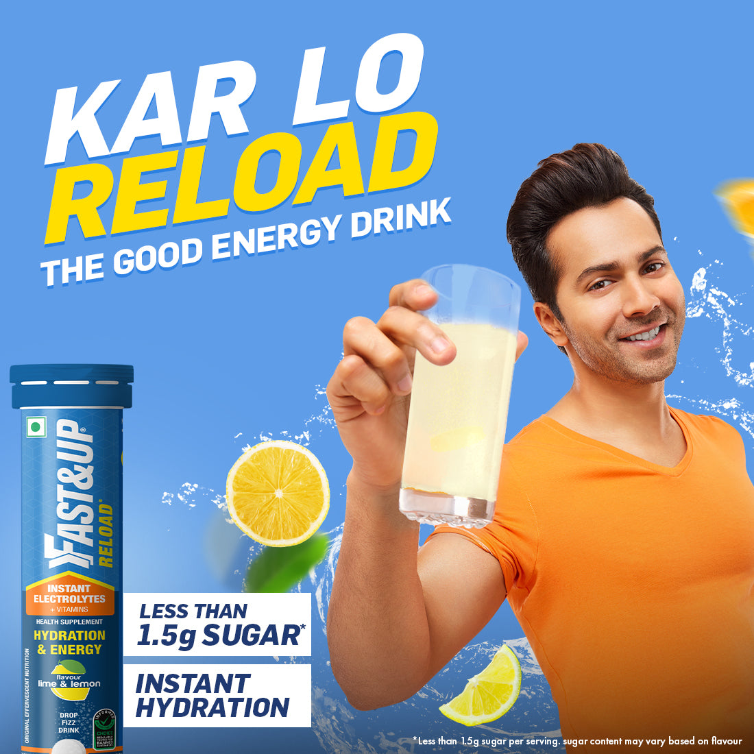 Reload Low Sugar - Instant Hydration Drink - Lemon