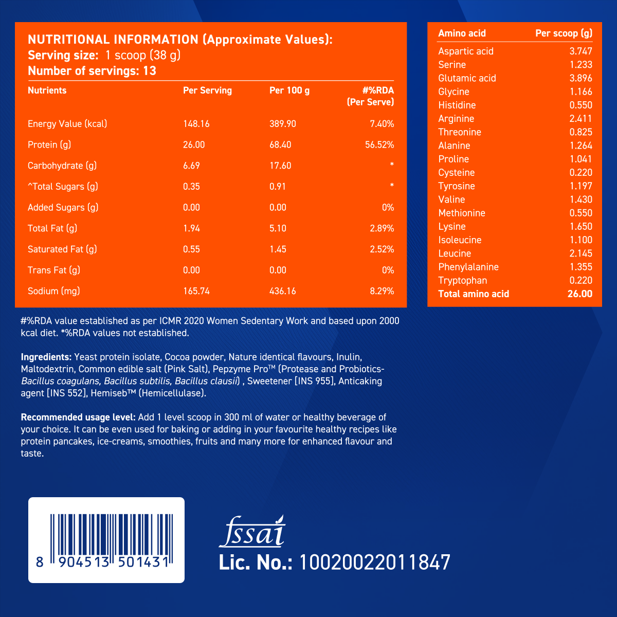 Yeast Protein - Coffee - 500g