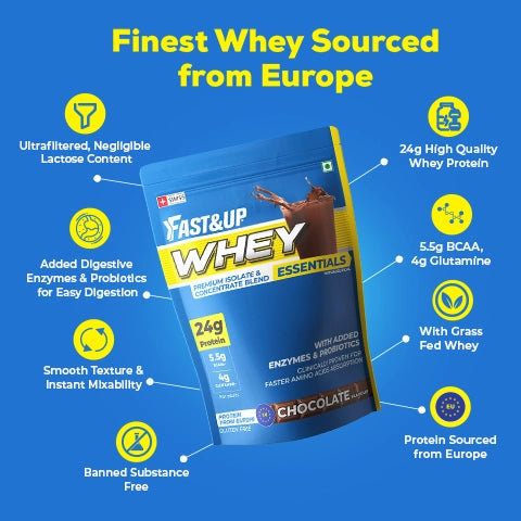 Fast&Up Whey Essentials - Premium Whey Isolate + Concentrate