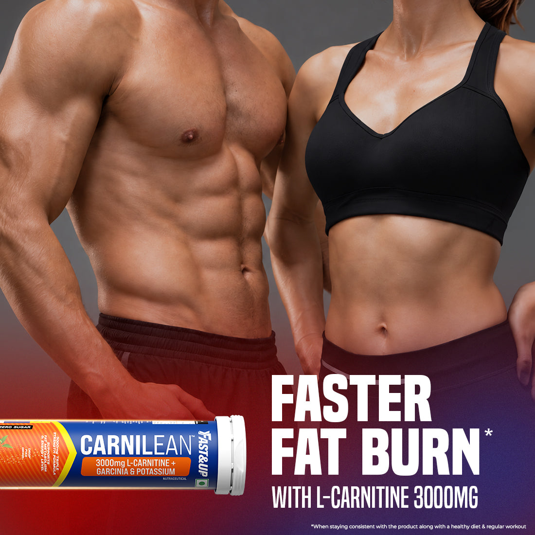 3000mg L-Carnitine for Weight Loss - Orange