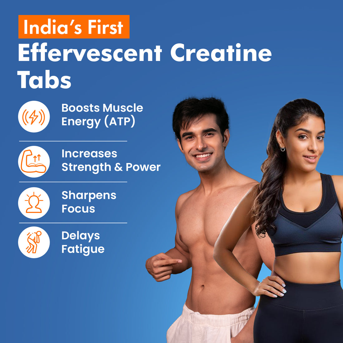 Creatine Rapid Effervescent - Orange Flavour Single