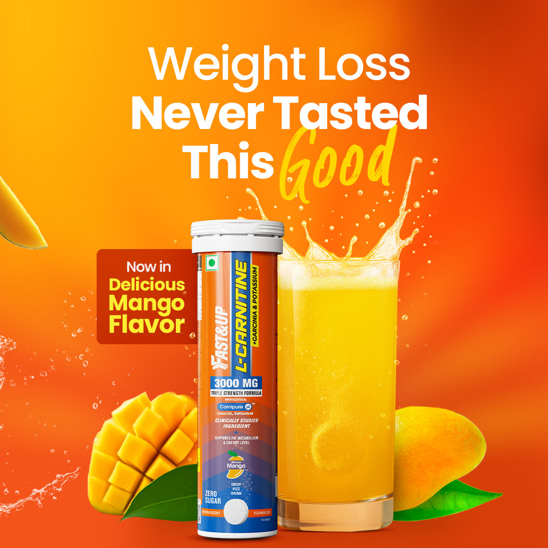L-Carnitine 3000mg for Weight Loss - Mango