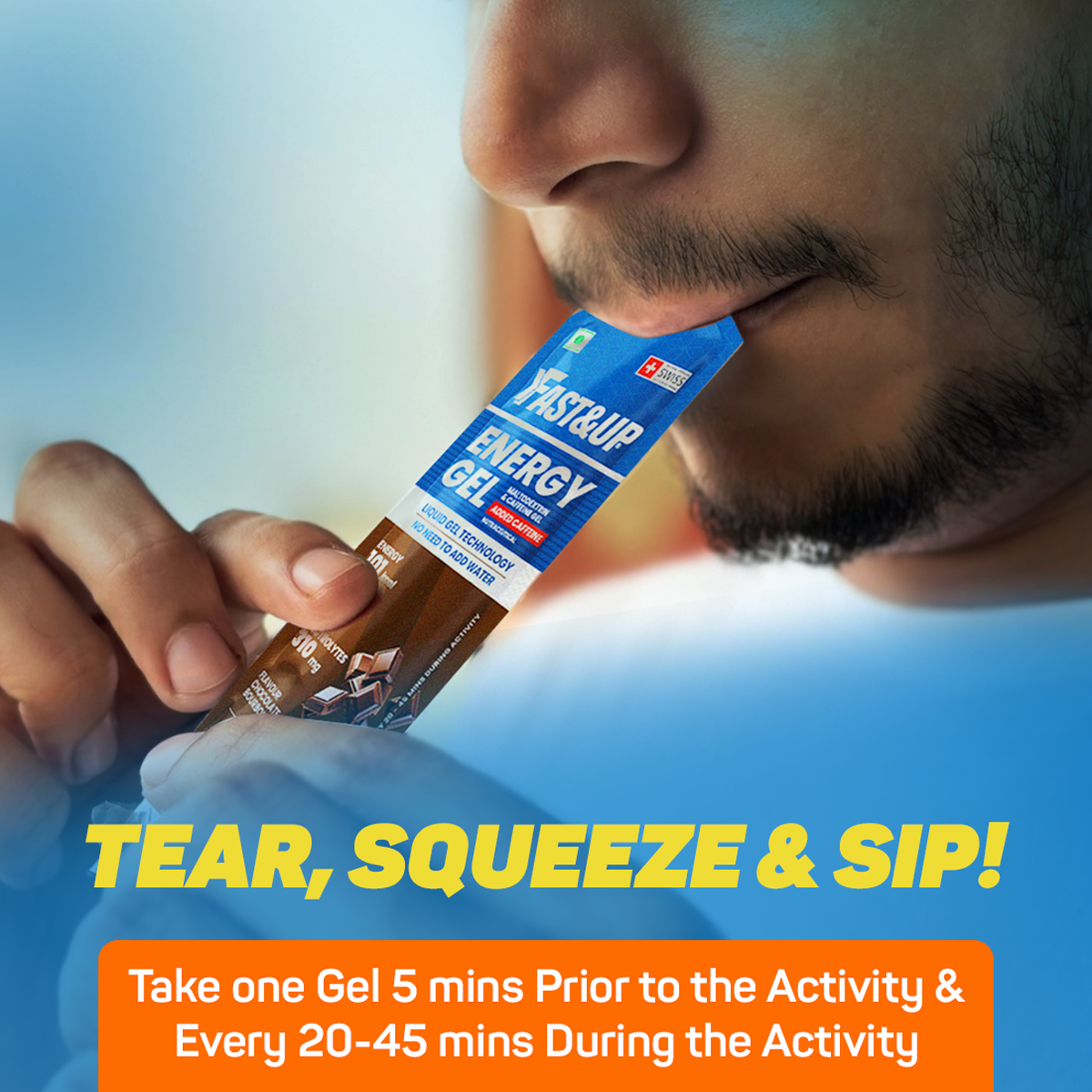 Reload Low Sugar Instant Hydration Drink + Energy Gel Instant Energy Combo - Orange + Orange Blast