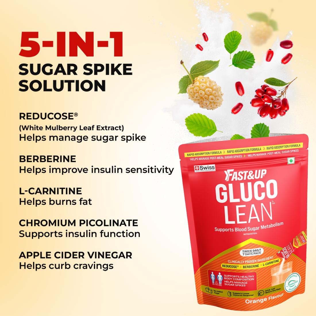 l carnitine insulin spike Glucolean For Reducing Sugar Spikes – Nature's GLP-1 Glutathion Liposomal | Anti-oxydant immuninty Choose your pack:Pack of 15 tablets