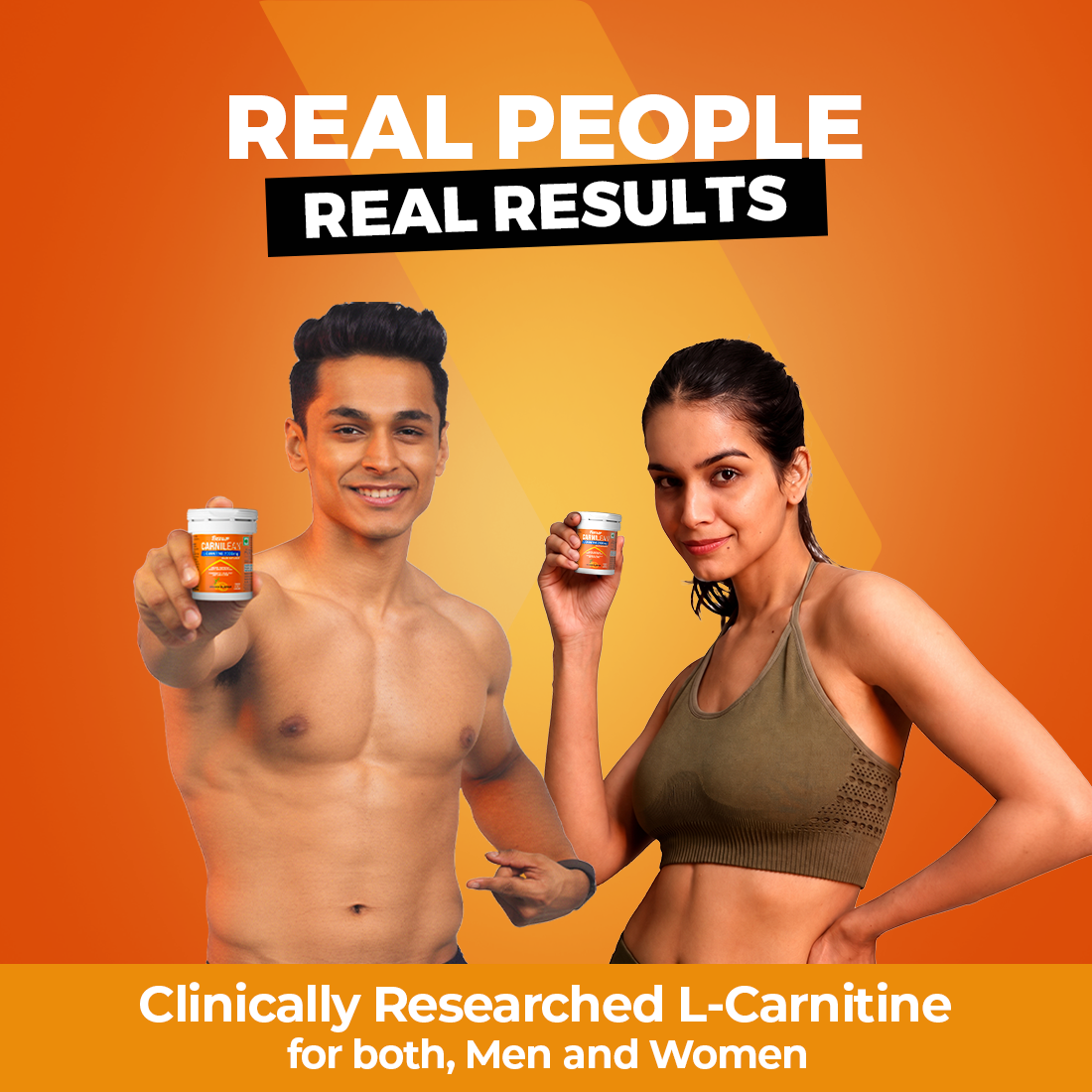 Carnilean 2000mg L-Carnitine For Weight Loss -  Orange | Mini Tube