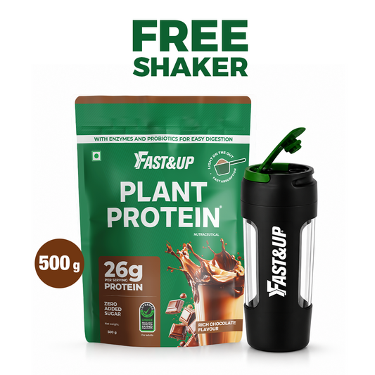 Plant Protein Rich Chocolate 500gms + Free Spillproof Shaker