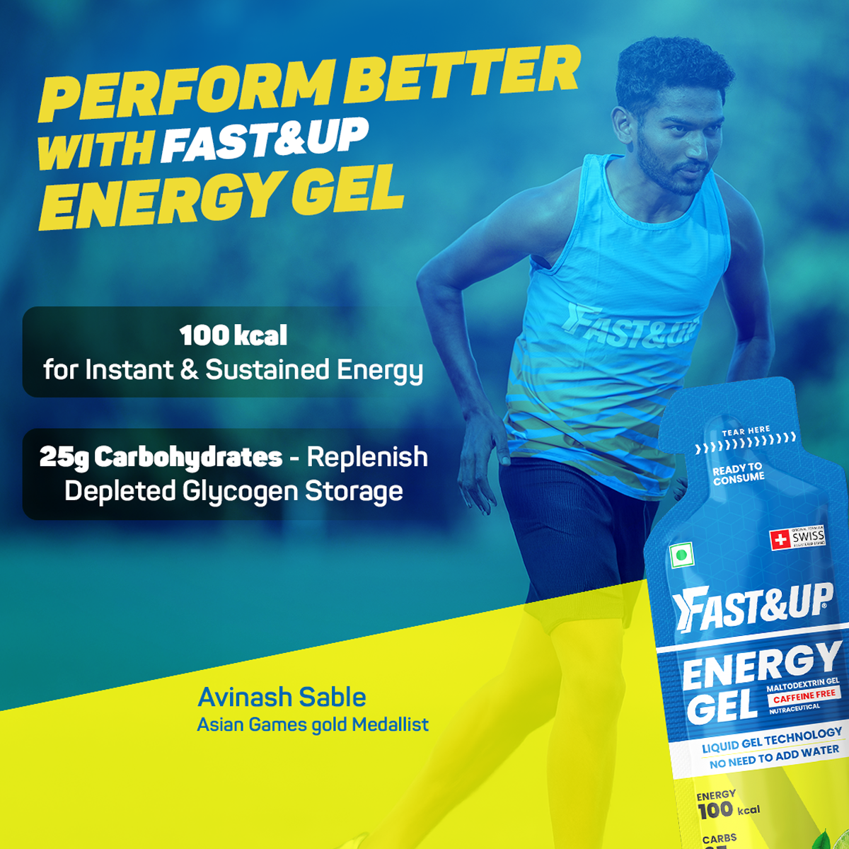 Energy Gel - Non Caffeinated - Zesty Lemon