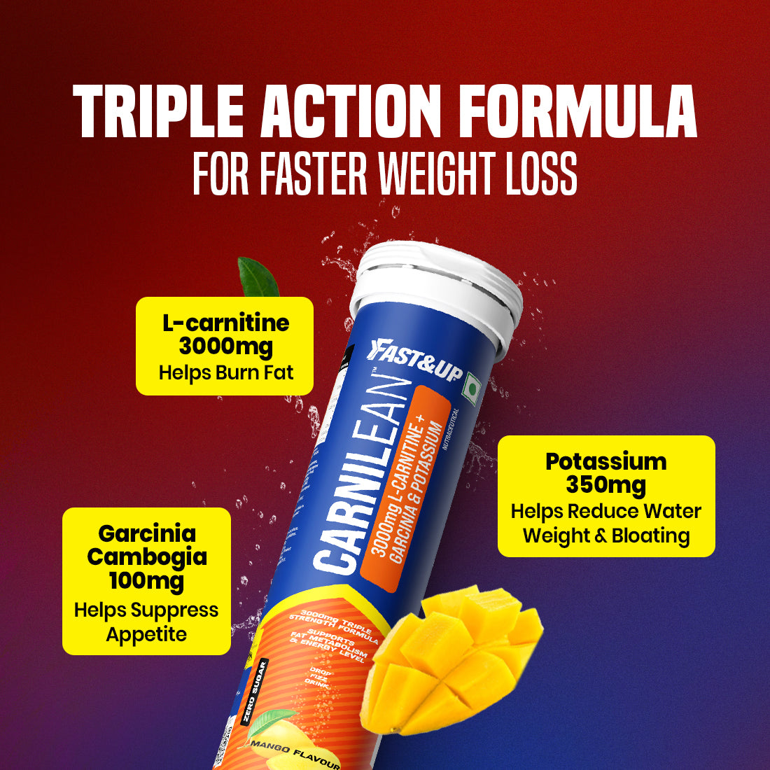 3000mg L-Carnitine for Weight Loss - Mango