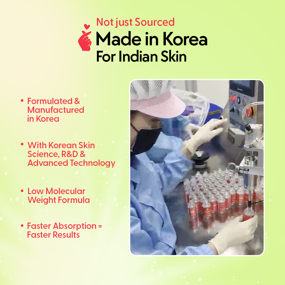 Outshine Korean Face Serum – Fades Dark Spots & Brightens Skin with Glutathione, Niacinamide & Vitamin C