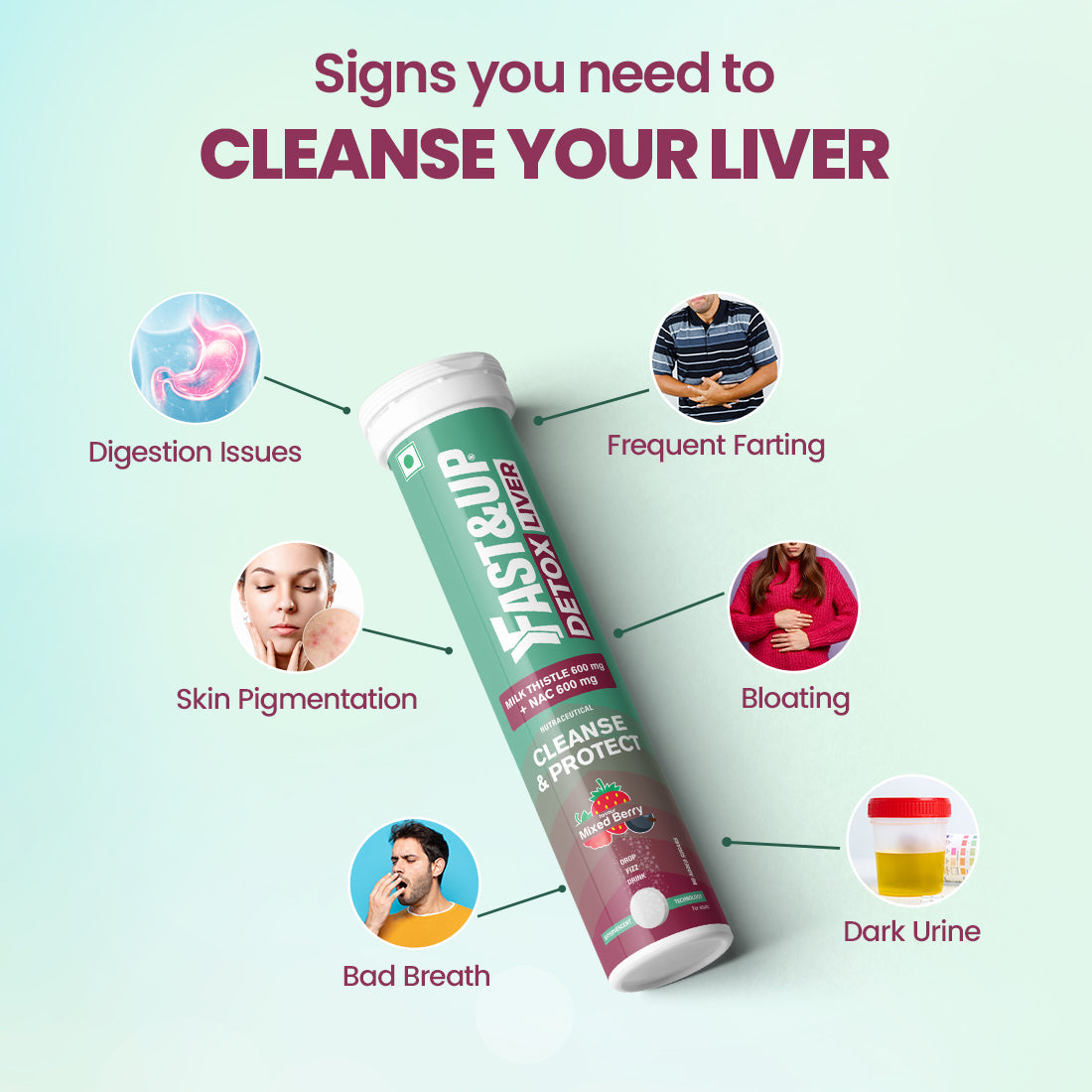 Daily Liver Cleanser with Milk Thistle + NAC - Mixed Berry