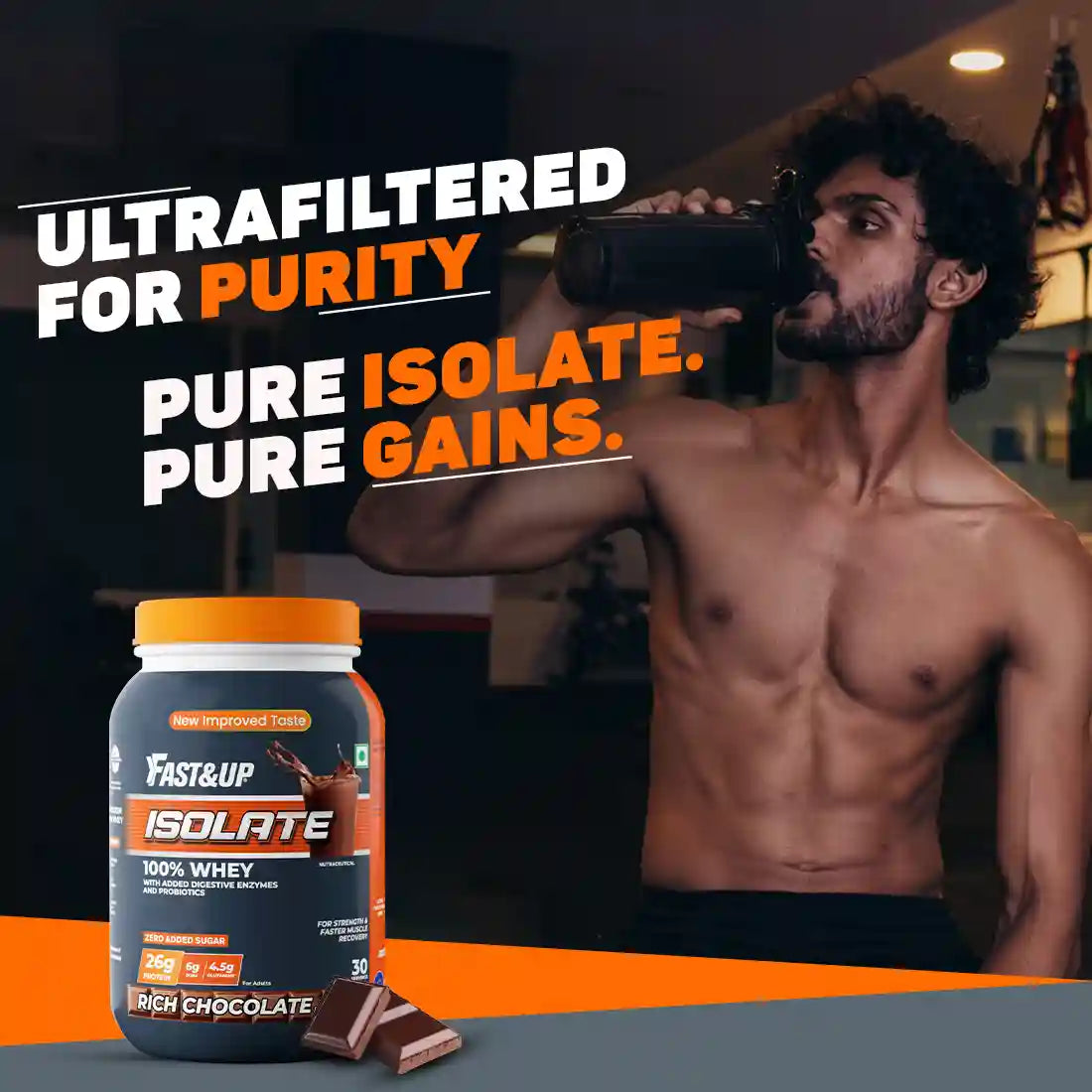 Whey Protein Isolate | Low Carb, Gluten Free | Added Pepzyme AG