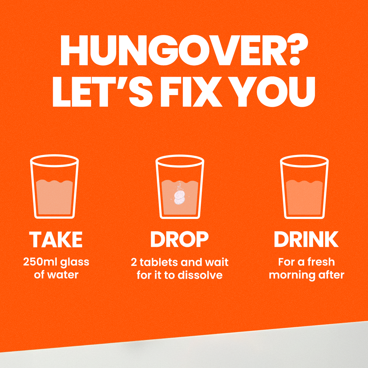 HANGOVER? LET'S FIX YOU