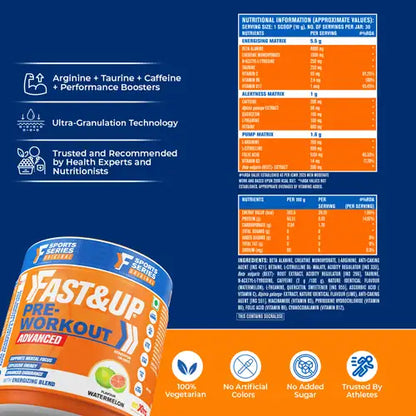 Pre Workout - Watermelon Flavour - 30 Servings