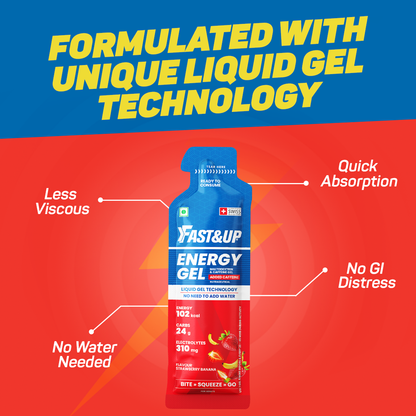 Energy Gel - Caffeinated - Strawberry Banana
