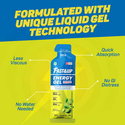 Energy Gel - Non Caffeinated - Zesty Lemon