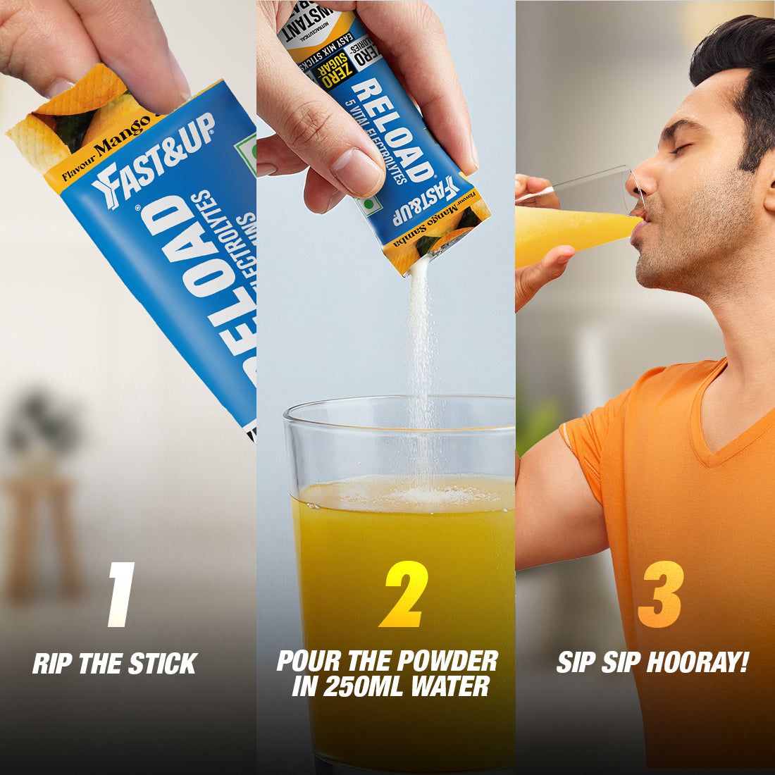 Rip The Stick Pour The Powder In 250ML Water Sip Sip Hooray!