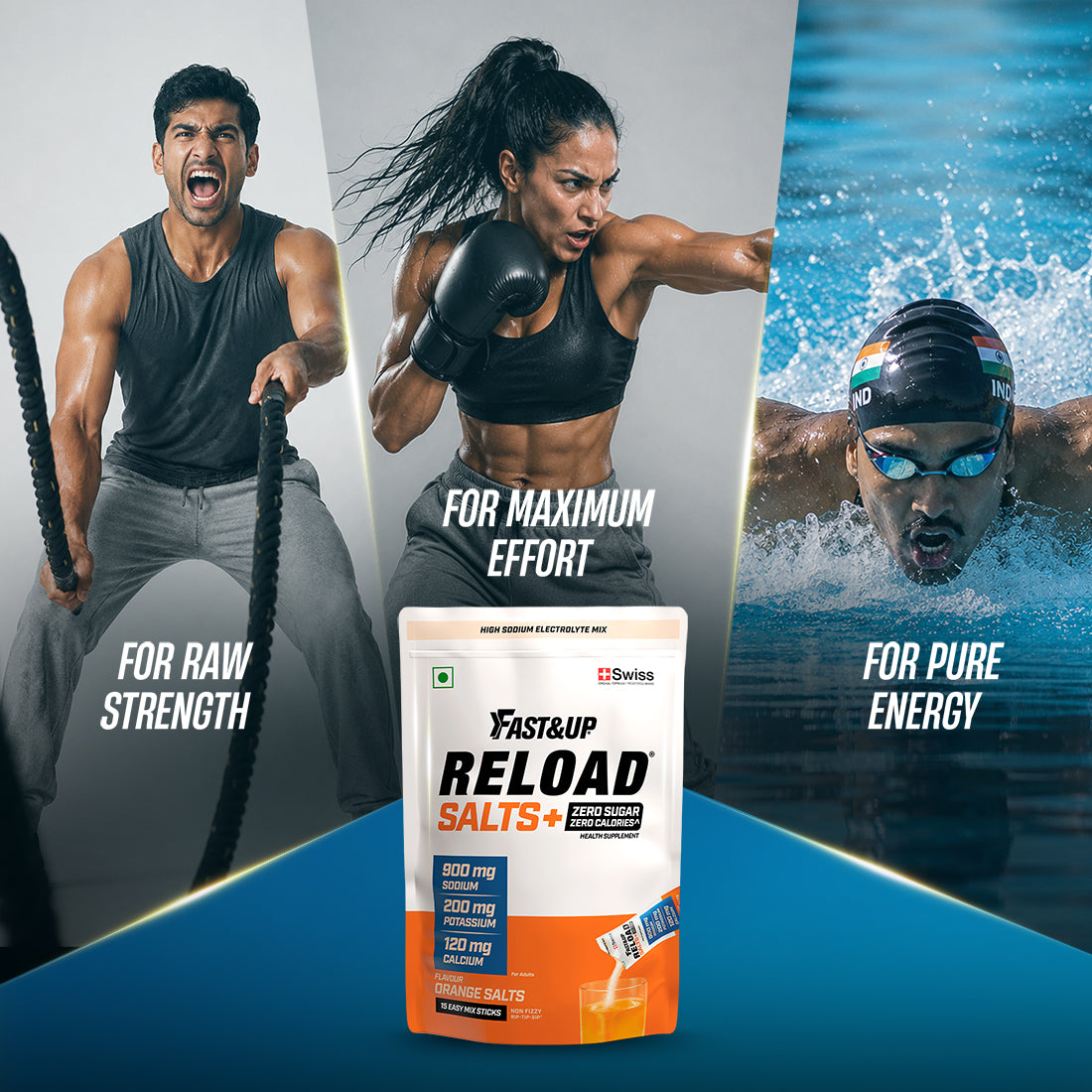 Reload Salts + High Sodium Electrolyte Mix - Orange 15's