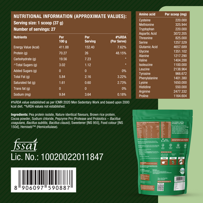 Plant Protein - Rich Chocolate - 1kg