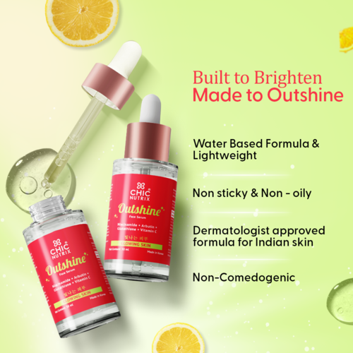 Outshine Korean Face Serum  Fades Dark Spots & Brightens Skin with Gl