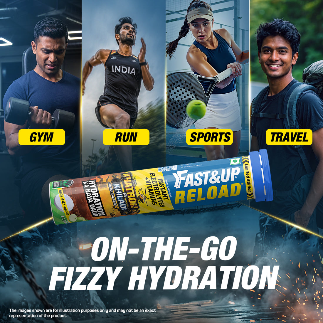 Reload- Low Sugar Instant Hydration Drink- Khatron Ke Khiladi Special Edition