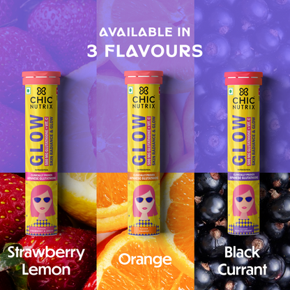 Glow- Brighter Skin with Japanese Glutathione - Strawberry Lemon Flavour