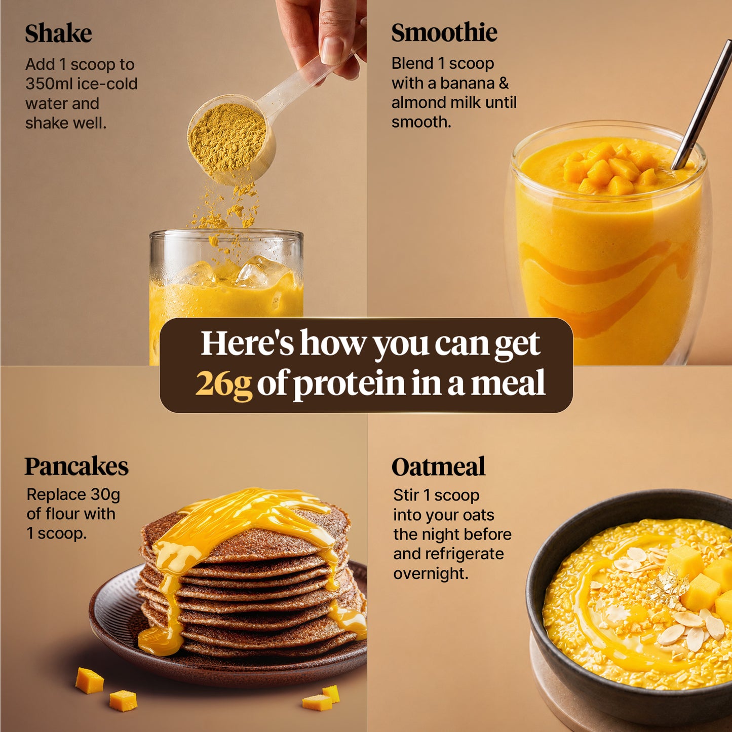 Plant Protein Alphonso Mango 1kg + Free Spillproof Shaker