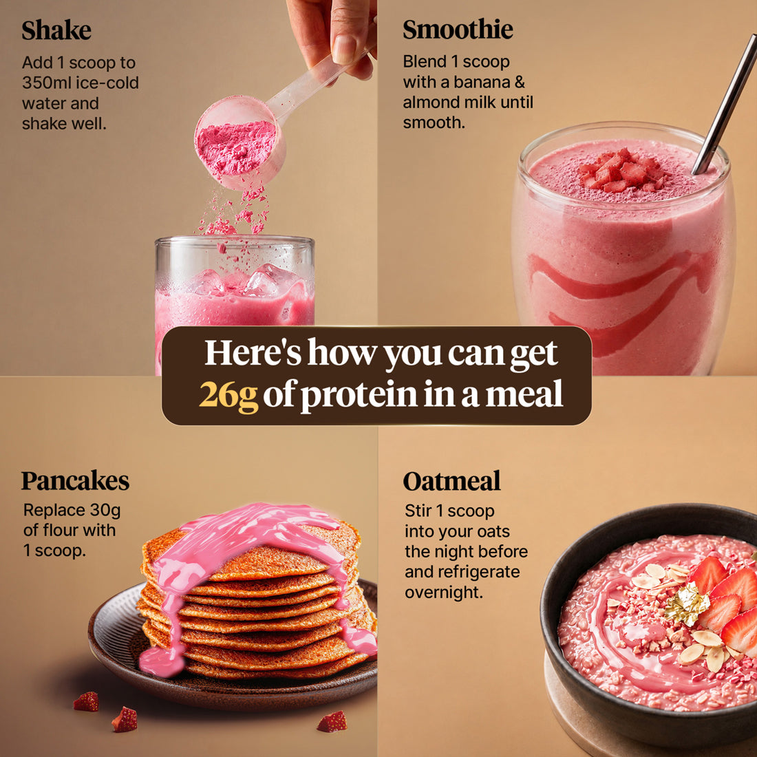 Plant Protein Strawberry Blast 25 Servings + Free Automatic Shaker