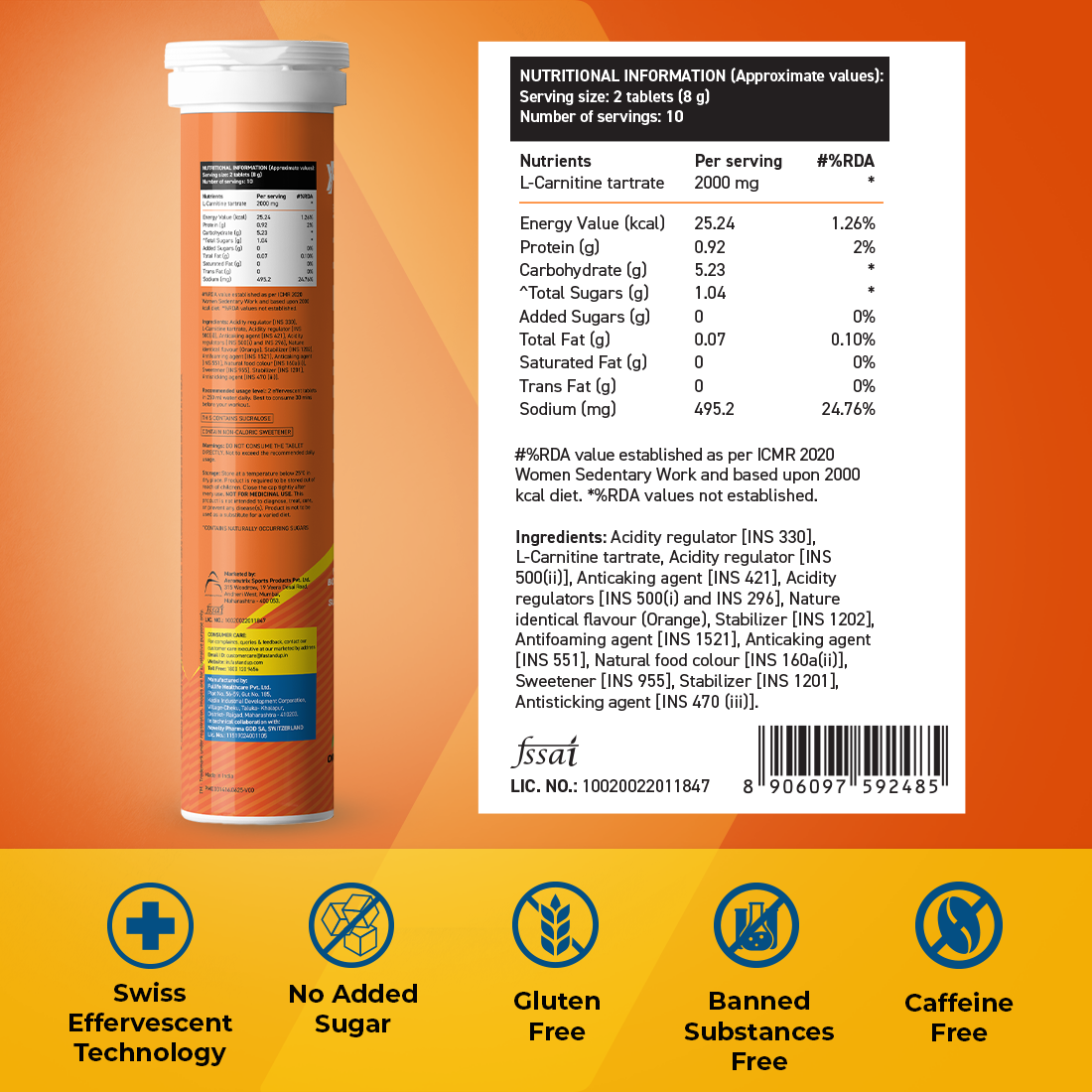 FiberLean + CarniLean Orange | Combo Pack – Constipation Relief & Better Digestion, 2000mg L-Carnitine for Weight Loss