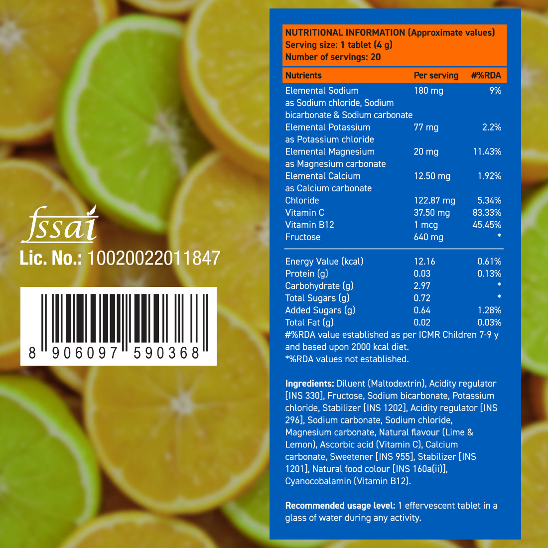 Nutritional information
