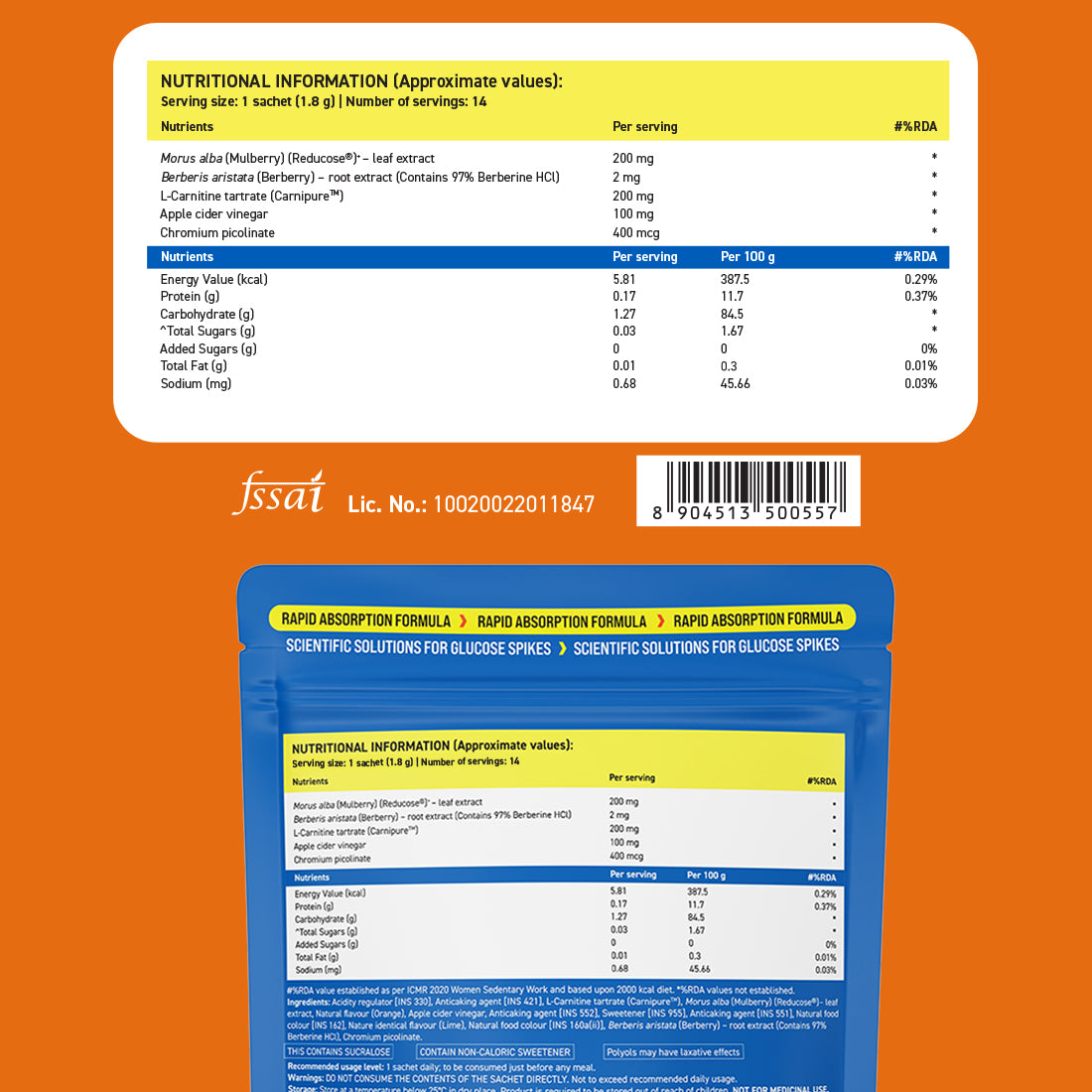 Lean Body + Glucolean | Orange Flavour