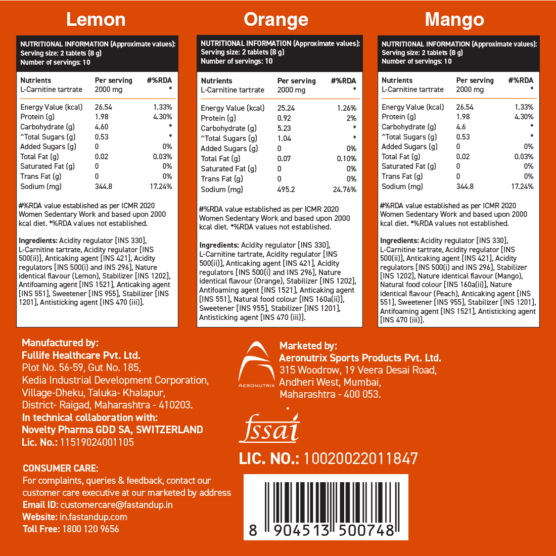2000mg & 3000mg L-Carnitine For Weight Loss - Assorted Pack