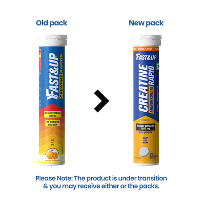 Creatine Rapid Effervescent - Orange Flavour Single