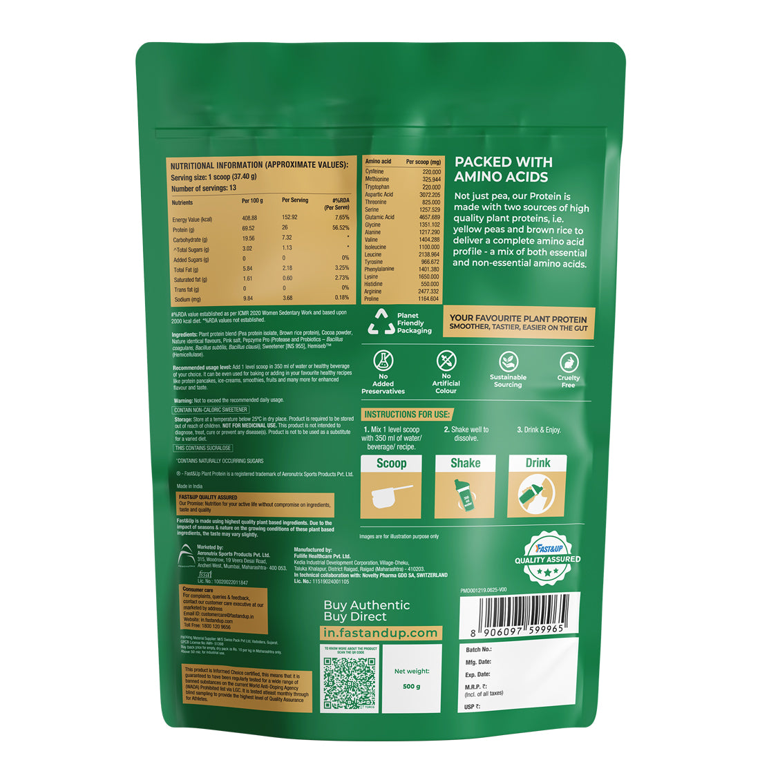 Plant Protein - Cookies & Cream - 500g