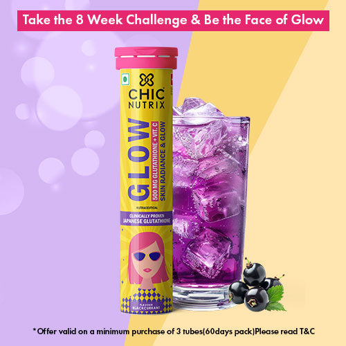 Glow – Glutathione Tablets for Skin Glow & Even-Toned Skin - Blackcurrent