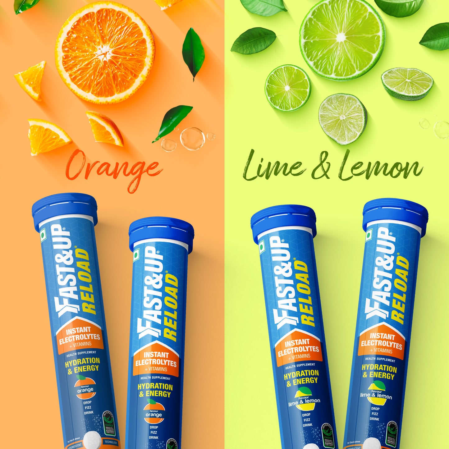 Reload Citrus Cooler Combo - Orange and Lime & Lemon