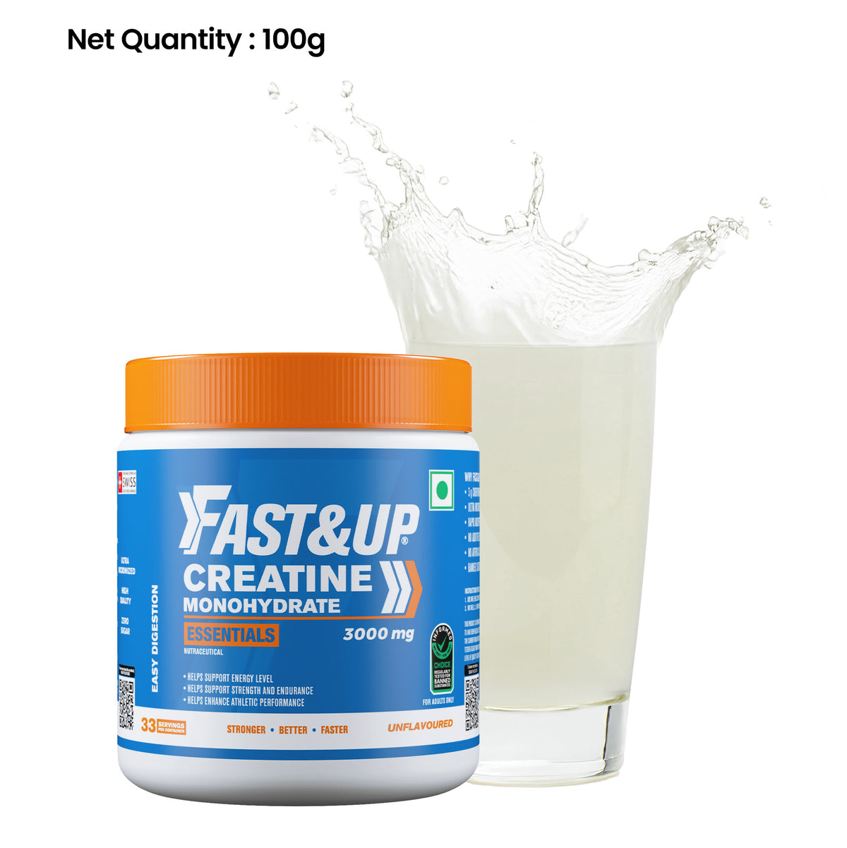 Creatine Monohydrate Essentials Supplements Online - Fast&Up