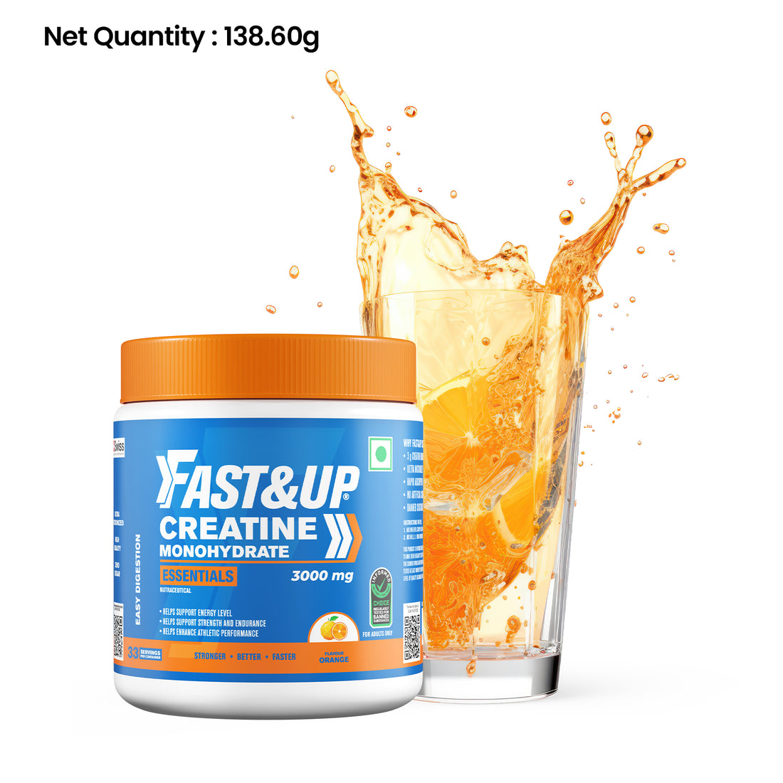 Creatine Monohydrate Essentials Supplements Oline - Fast&Up