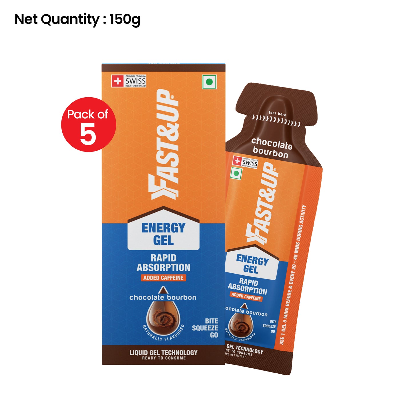 Energy Gel Caffeinated - Chocolate Bourbon