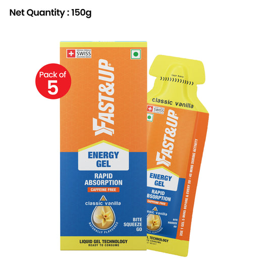 Fast&Up Energy Gel Non-Caffeinated - Classic Vanilla