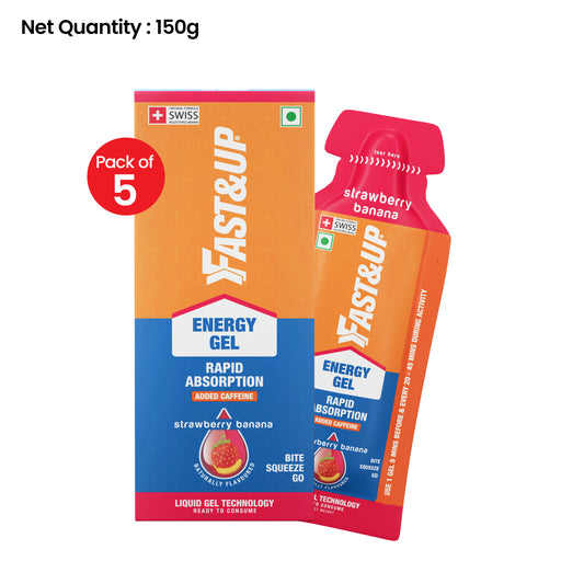 Fast&Up Energy Gel Caffeinated - Strawberry Banana
