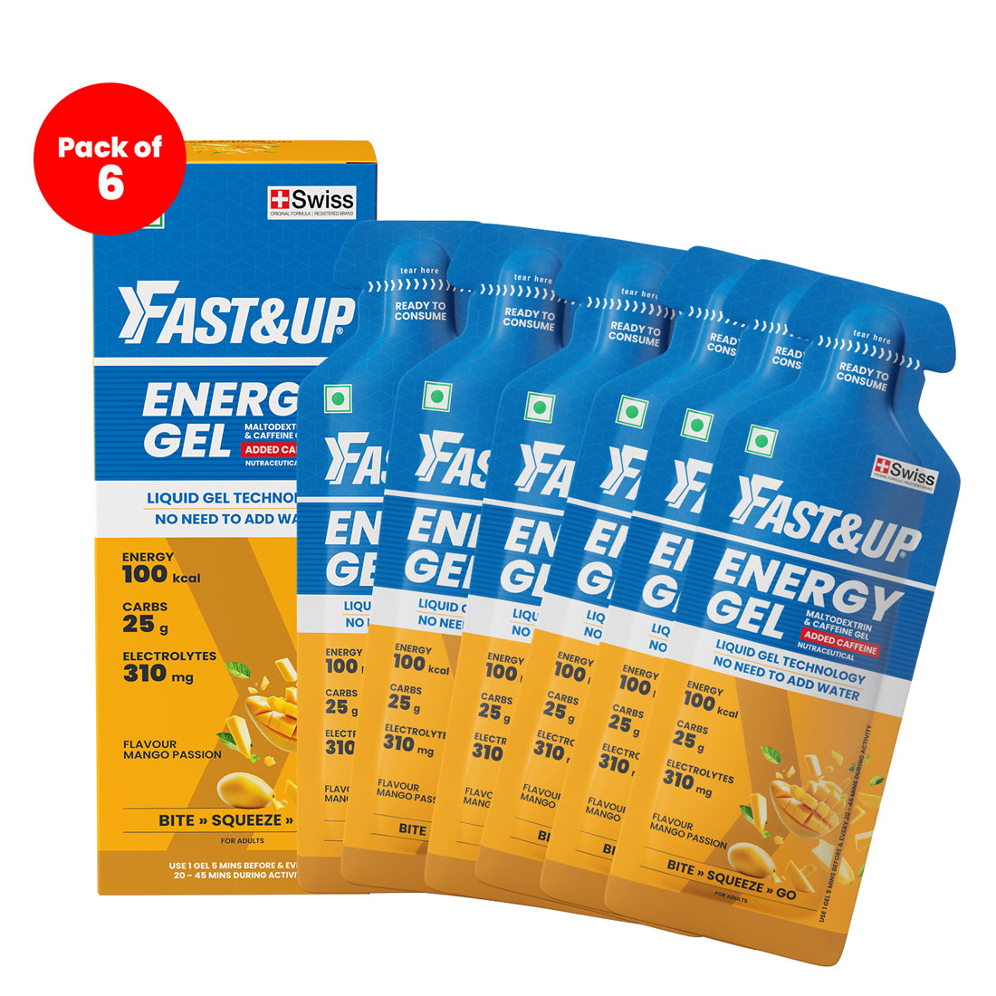 Energy Gel- Caffeinated- Mango Passion