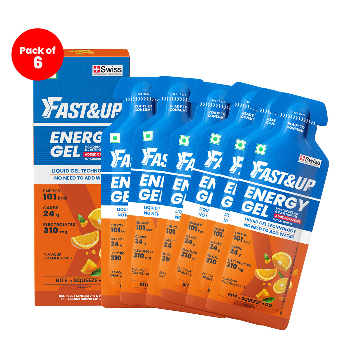 Energy Gel - Caffeinated - Orange Blast