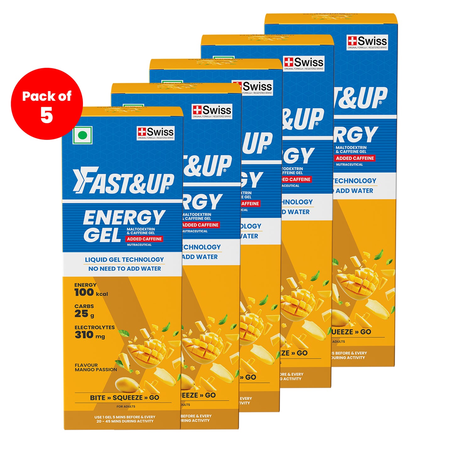 Energy Gel- Caffeinated- Mango Passion