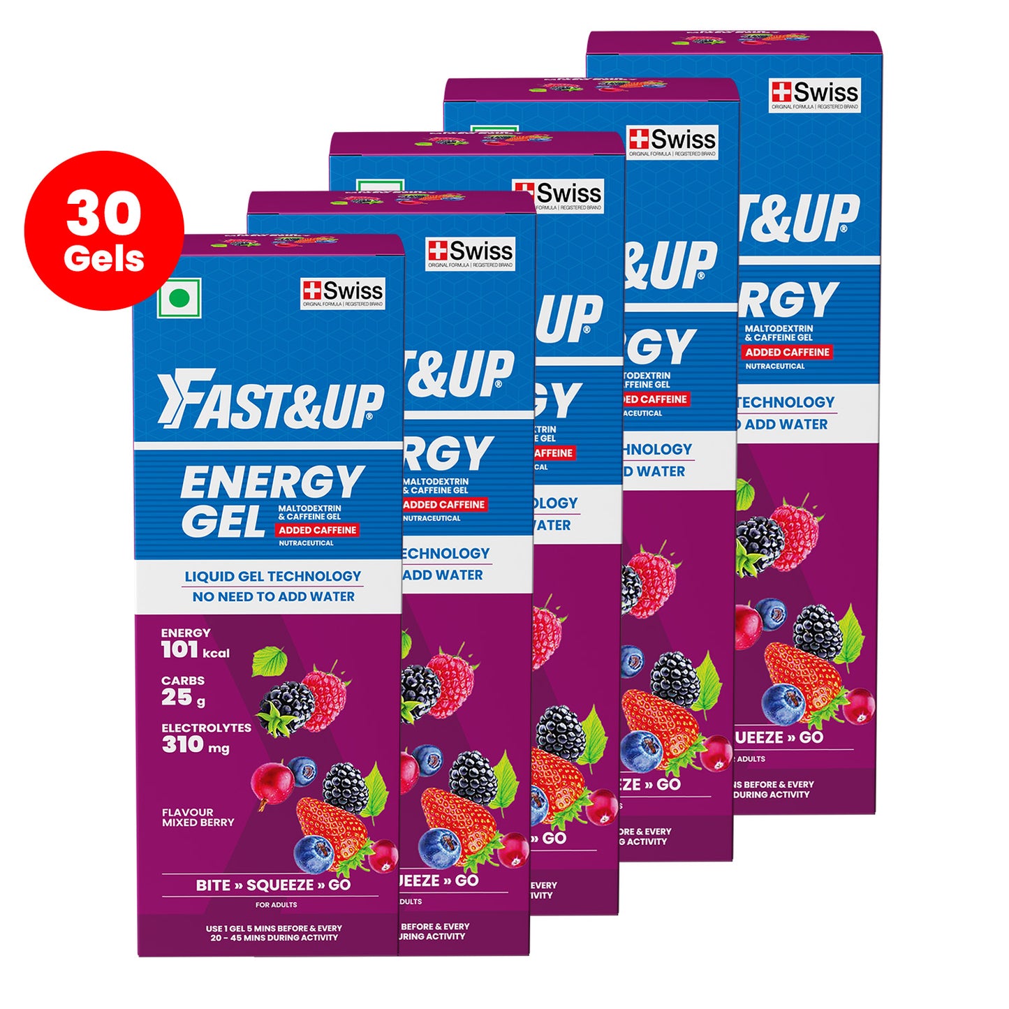 Energy Gel - Caffeinated - Mixed Berry