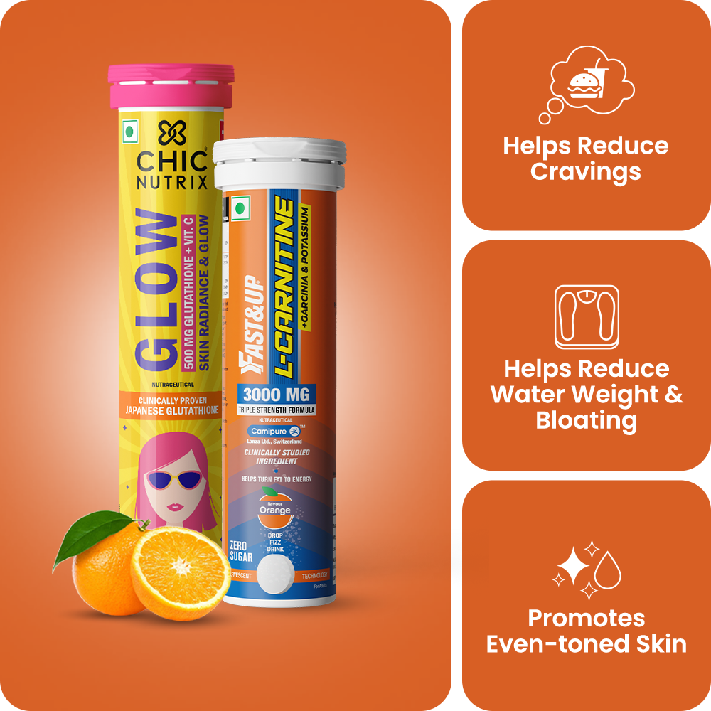 Fast&Up L-Carnitine 3000mg & Glow Combo